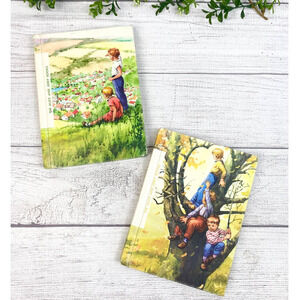 Vintage The Alice and Jerry Books Set of 2 Round About & Friendly Village